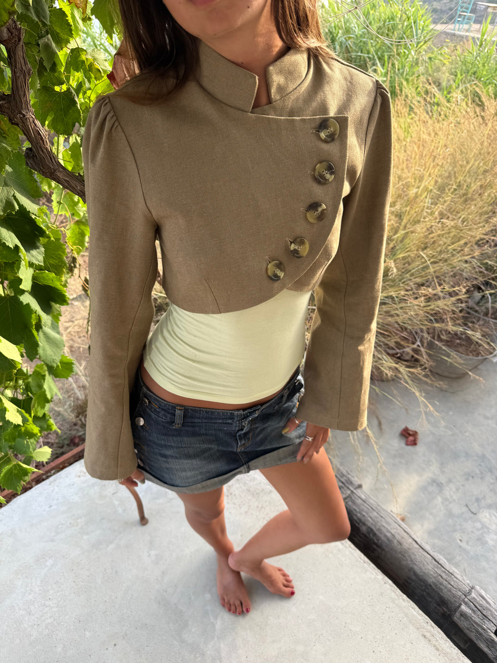 The button up bolero jacket